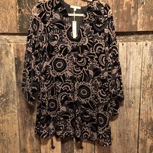 Lavender brown dress